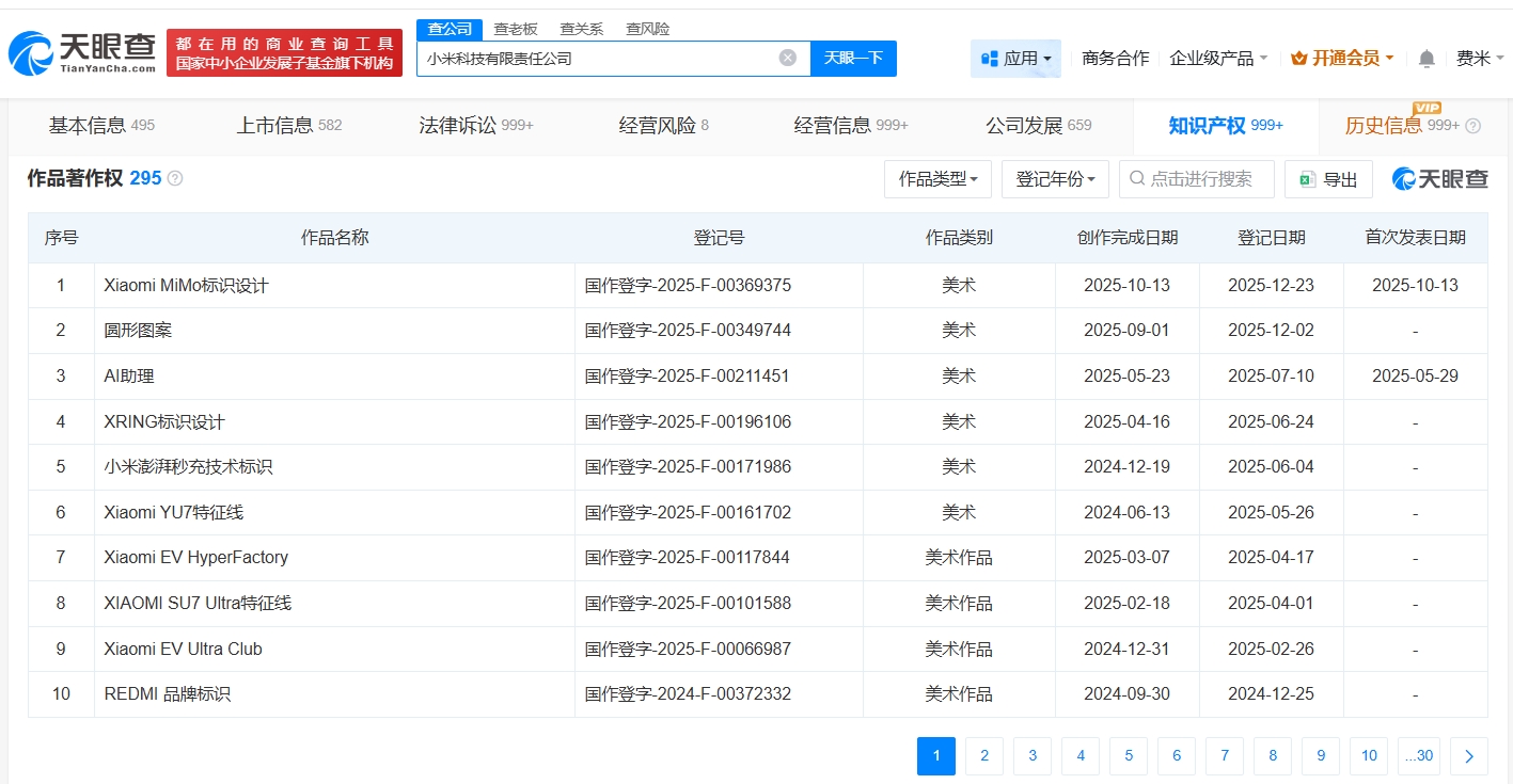 小米注冊(cè)“MiMo”標(biāo)識(shí)著作權(quán) 布局廚具衛(wèi)具及日用雜品市場(chǎng)